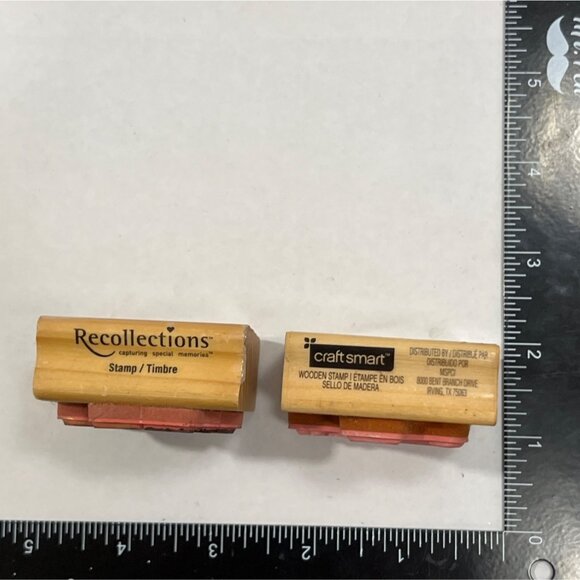 Halloween Mummy Wood Mounted Rubber Stamp Set Recollections 115465 & 409173 - Picture 4 of 4